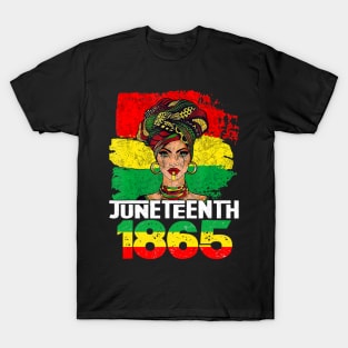 Juneteenth Freeish Since 1865 Melanin Black History T-Shirt